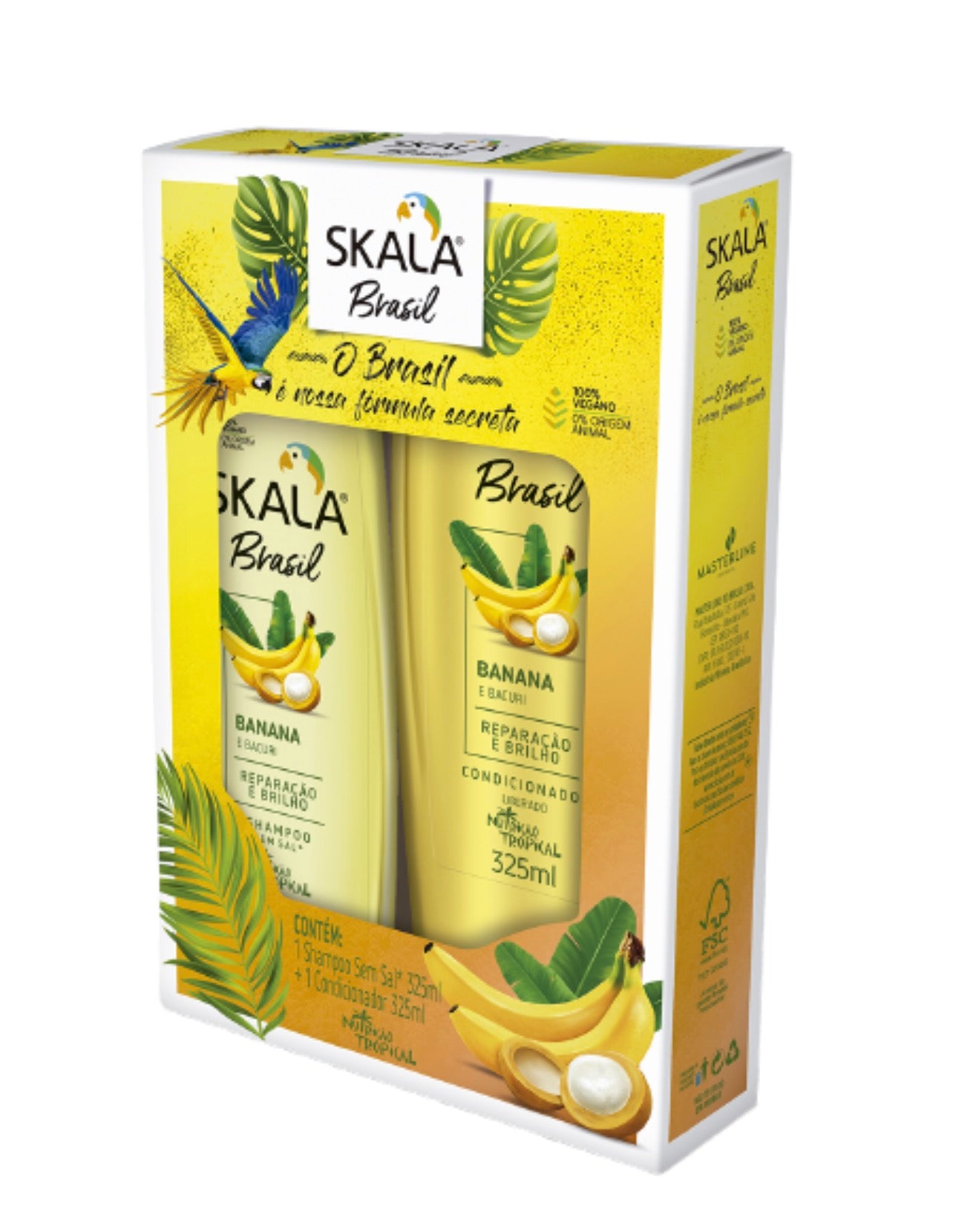 Scala - Brazilian Shampoo and Conditioner Set with Banana and Bakori