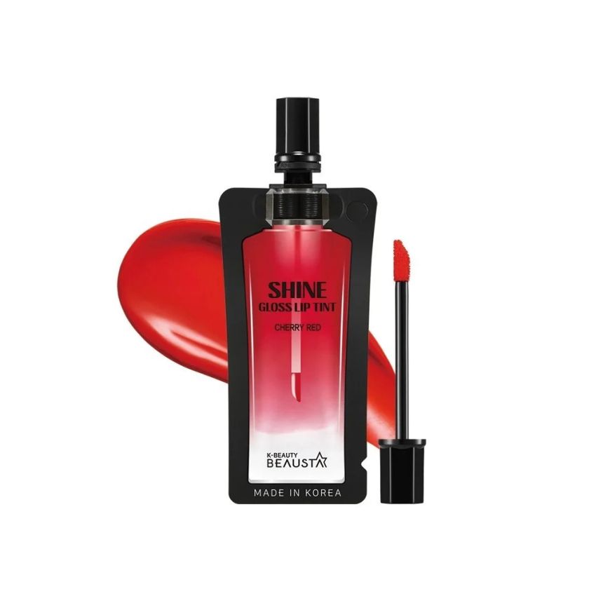 Beausta - Tint Lip Gloss & Color Cherry Red 10*4ml